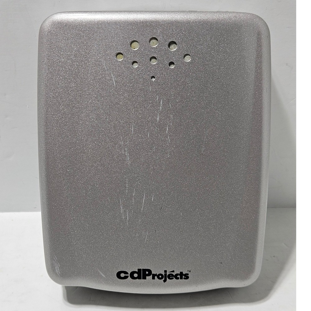 CD Projects 24 CD Case Silver Portable Hard Shell Storage Binder